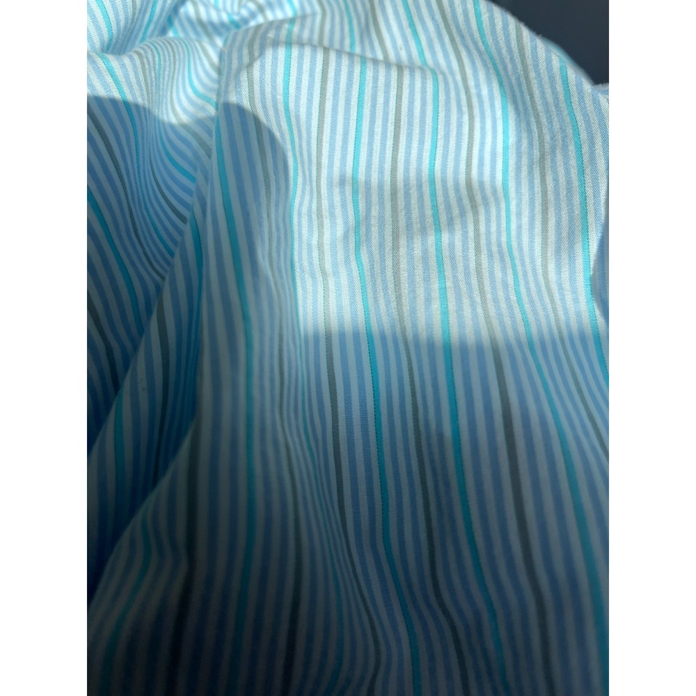 LACOSTE Mens 46 Modern Fit Striped Button Down Long Sleeve Dress Shirt *NOTE - Picture 8 of 8
